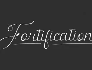 Fortification Calligraphy font