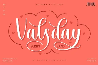 Valsday Script and Sans font