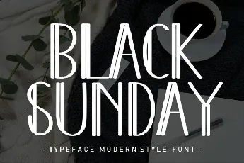 Black Sunday Display font