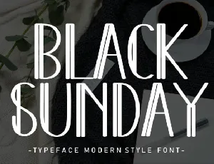 Black Sunday Display font