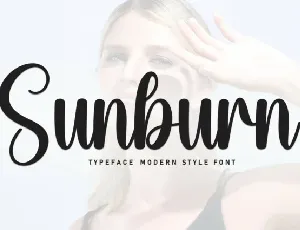 Sunburn Script Typeface font