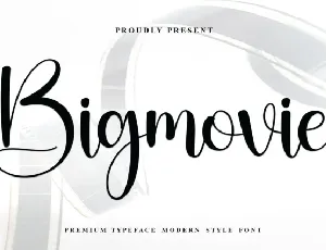 Bigmovie font