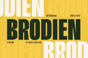 Brodien Family font