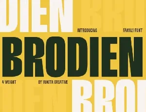 Brodien Family font