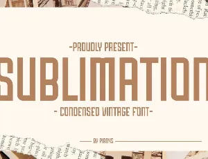 Sublimation font