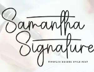 Samantha Signature Script font