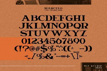 Marcelo Engraved Serif font