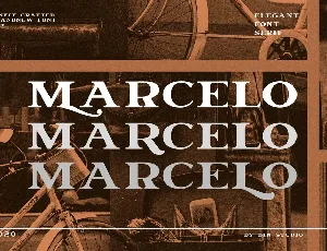 Marcelo Engraved Serif font