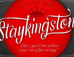 Staykingston font