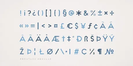 Frontage font