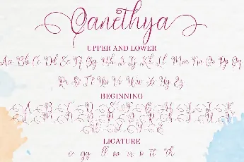 Qanethya font