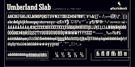 Umberland Slab font