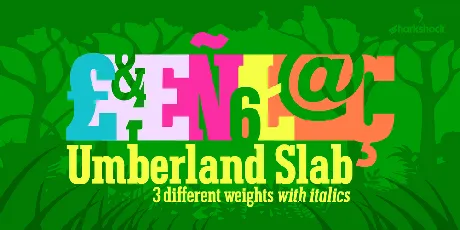 Umberland Slab font