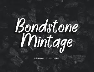 Bondstone Mintage font