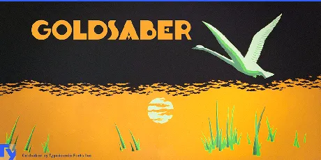 Goldsaber font