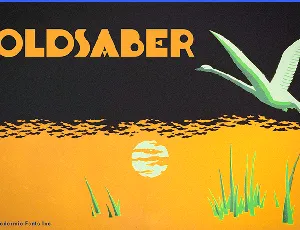 Goldsaber font