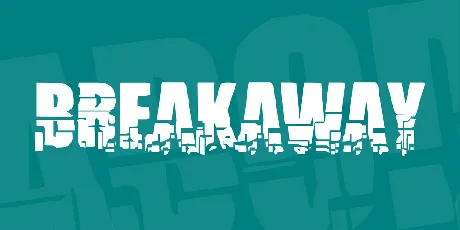 Breakaway font