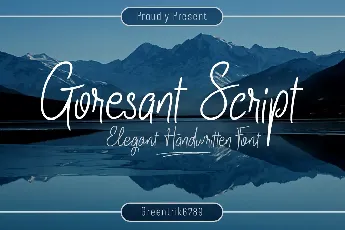 Goresant Script font