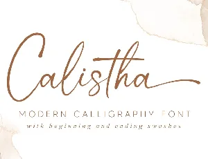 Calistha font