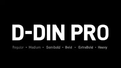 D-DIN PRO Sans Serif Family font