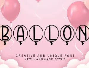 Ballon Display font