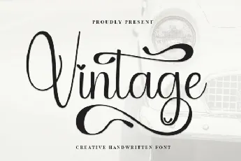 Vintage Calligraphy font