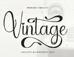 Vintage Calligraphy font