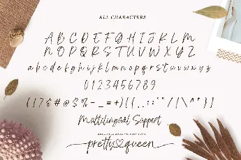 Pretty Queen Handwritten Brush font