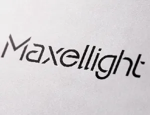 Maxellight font