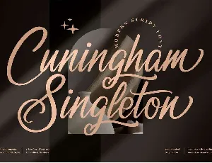 Cuningham Singleton font