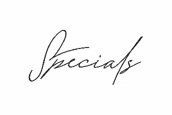 Specials Demo font