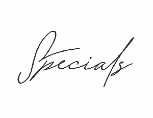 Specials Demo font