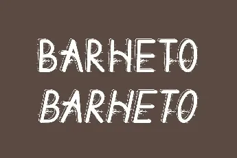 Barheto Demo font