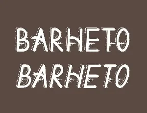 Barheto Demo font