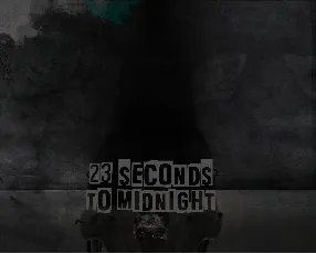 23 seconds to midnight font