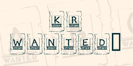 KR Wanted! font