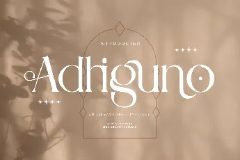 Adhiguno font