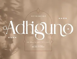 Adhiguno font