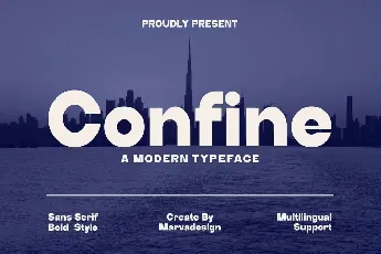 Confine font