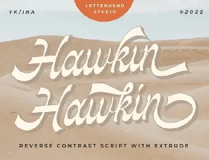 Hawkin font