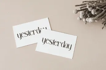 Yesterday font