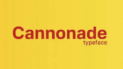 Cannonade Sans Serif font