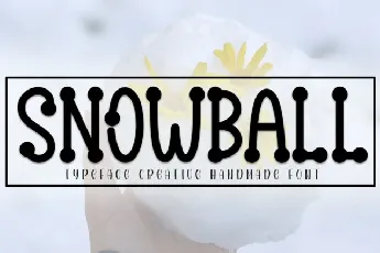 Snowball Display font