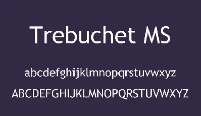 Trebuchet MS font