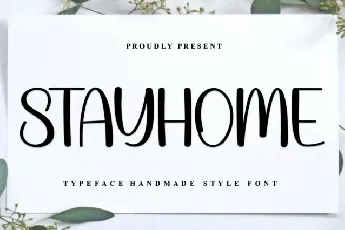 Stayhome font