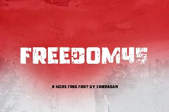 Freedom 45 font