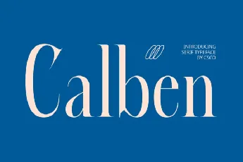 Calben font