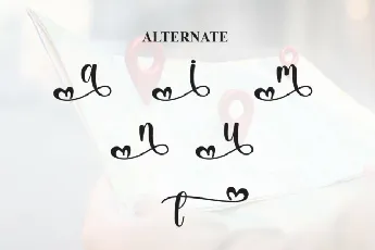 Distance Script font