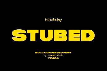 WS Stubed font