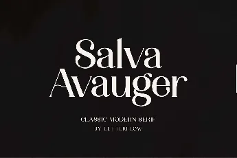 Salva Avauger font